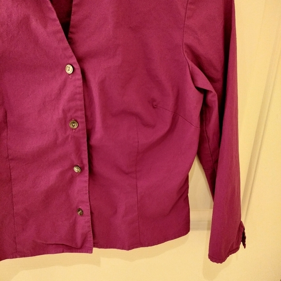 Y2k 90s Ann Taylor Women's Purple Top - Picture 6 of 7